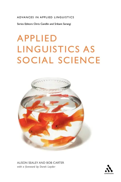Cover of Applied Linguistics as Social Science