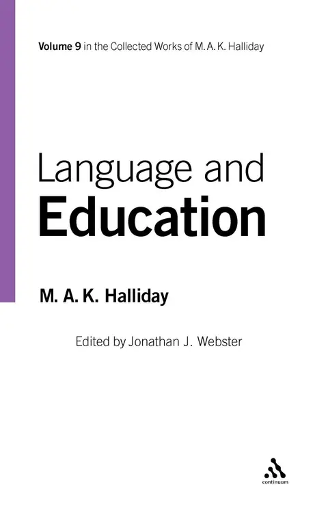 Cover of Language and Education
