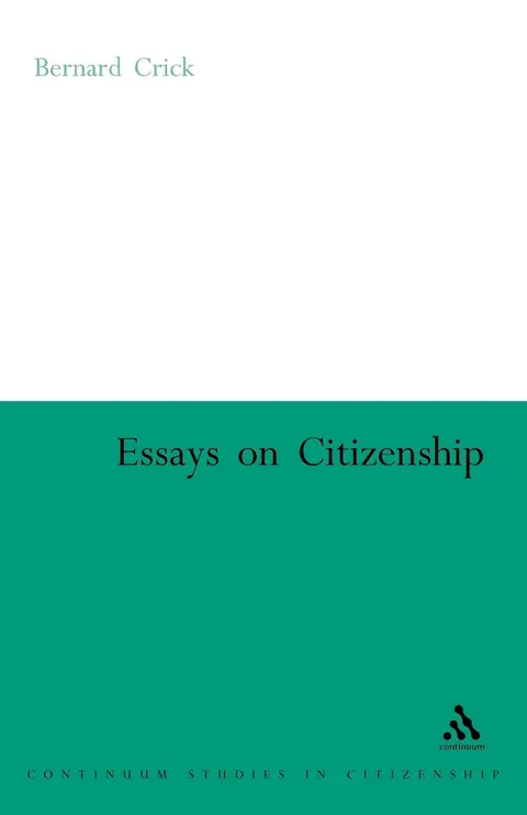 Cover of Essays on Citizenship