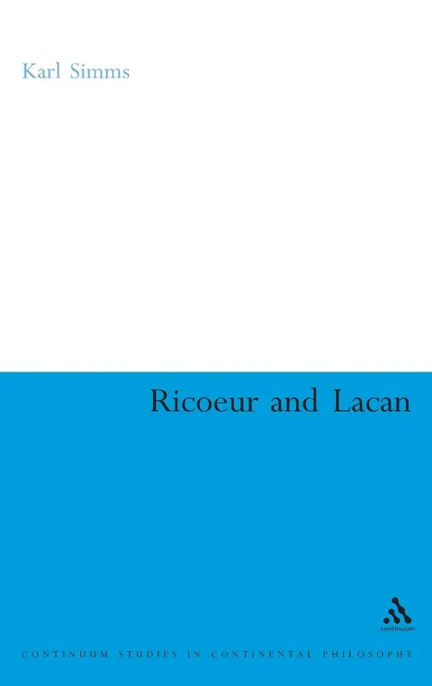 Cover of Ricoeur and Lacan
