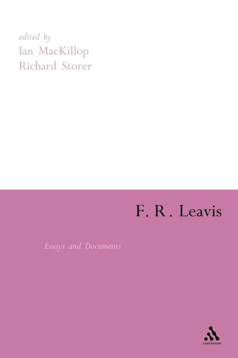 Cover of F. R. Leavis