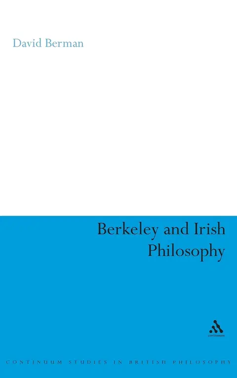 Cover of Berkeley and Irish Philosophy