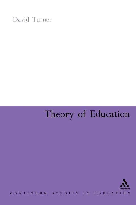 Cover of Theory of Education