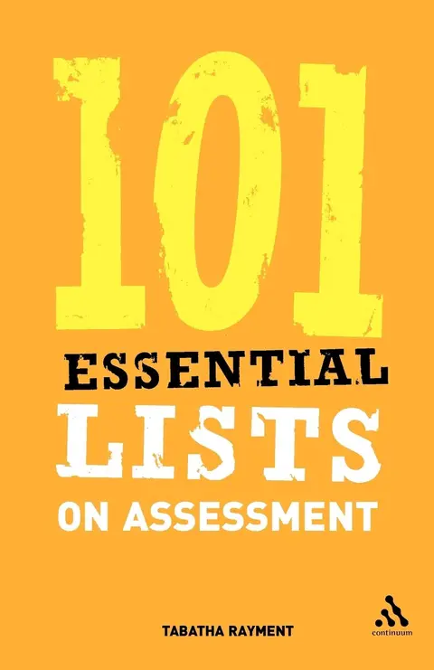 Cover of 101 Essential Lists on Assessment