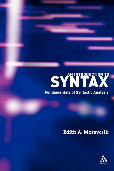 Cover of An Introduction to Syntax