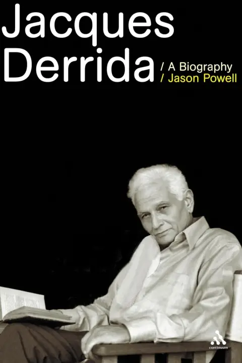 Cover of Jacques Derrida