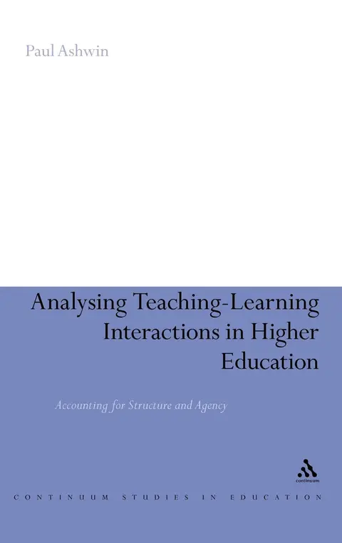 Cover of Analysing Teaching-Learning Interactions in Higher Education