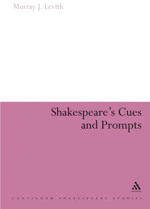Cover of Shakespeare's Cues and Prompts