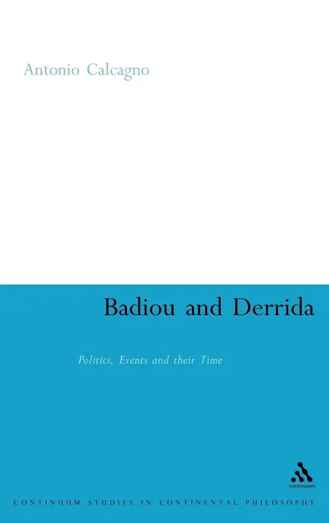 Cover of Badiou and Derrida