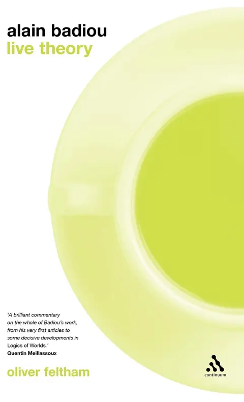 Cover of Alain Badiou