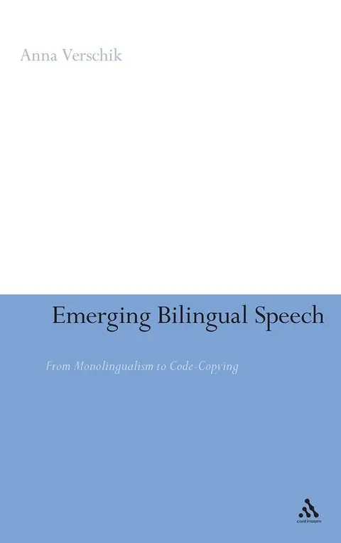 Cover of Emerging Bilingual Speech