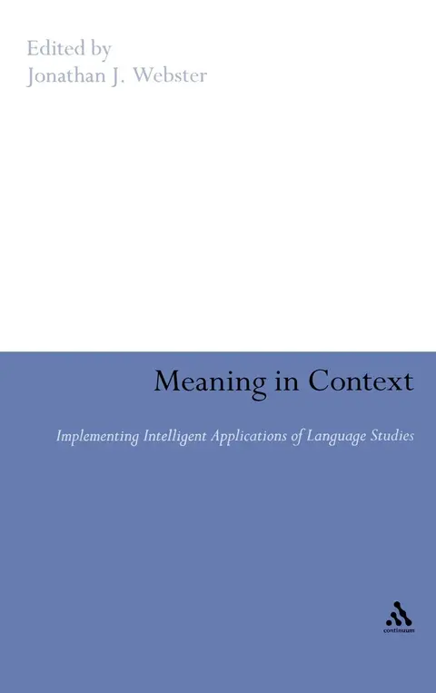 Cover of Meaning in Context