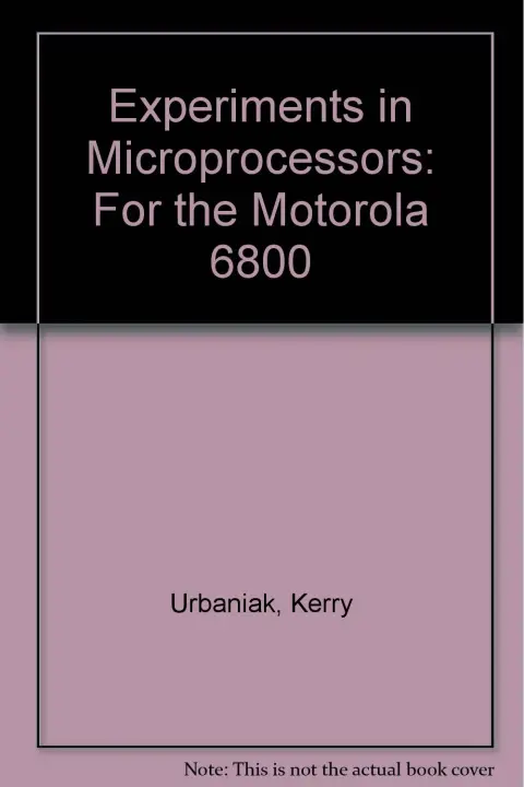 Cover of Microproc Fundmntl Motorala