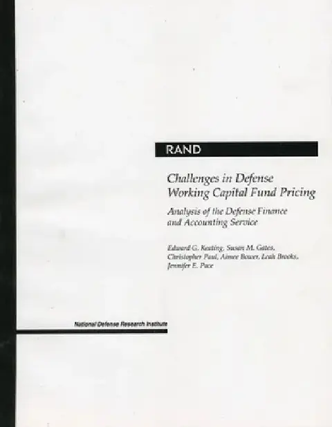 Cover of Challenges in Defense Working Capital Fund Pricing