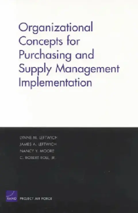 Cover of Organizational Concepts for Purchasing and Supply Management Implemantation