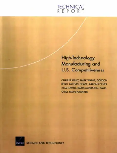 Cover of High Technology Manufacturing and U.S. Competitiveness