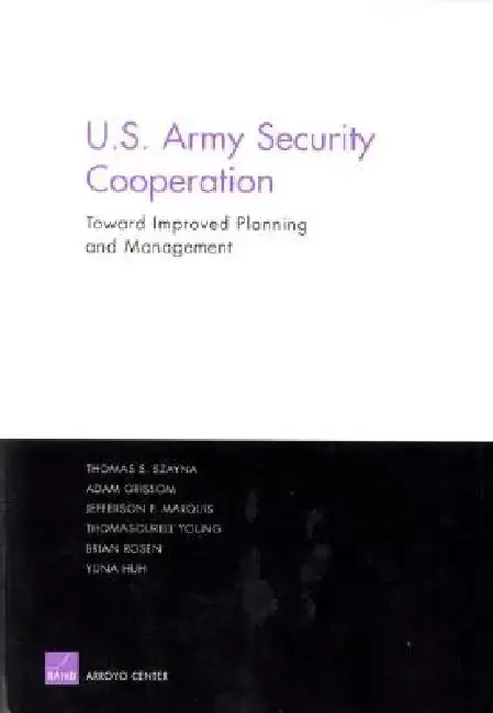 Cover of Improving the Planning and Management of U.S. Army Security Cooperation