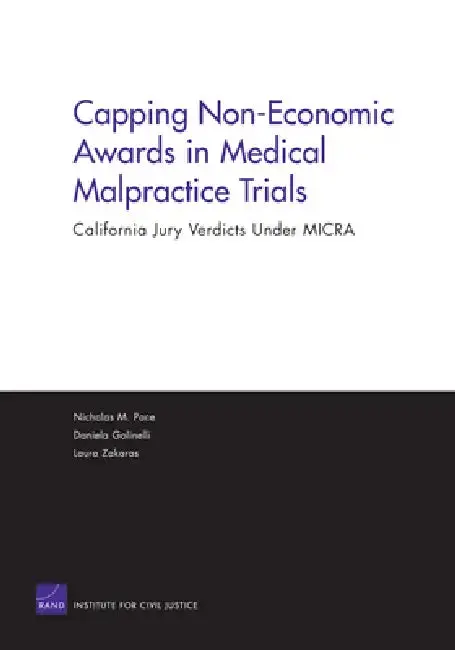 Cover of Capping Non Economic Awards in Medical Malpractice Trials
