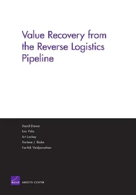 Cover of Value Recovery from the Reverse Logistics Pipeline