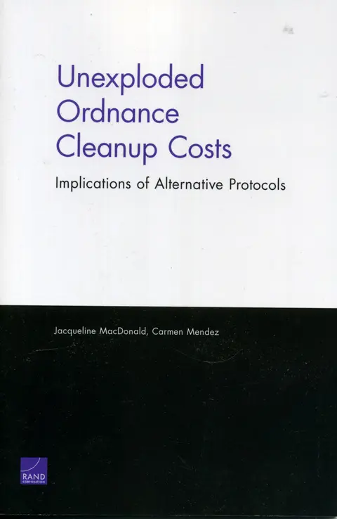 Cover of Unexploded Ordance Cleanup Cost