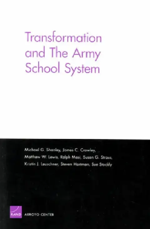 Cover of Transformation and the Army School System