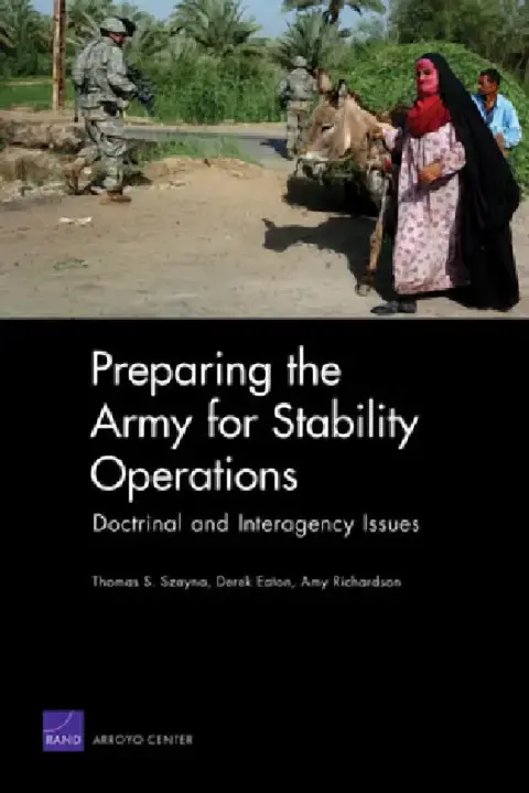 Cover of Preparing the Army for Stability Operations