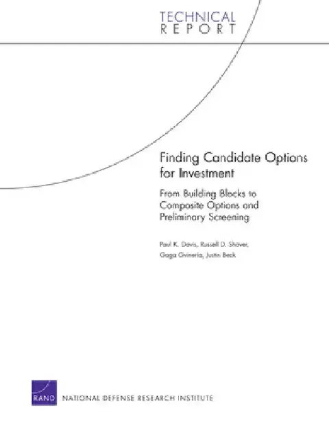 Cover of Finding Candidate Options for Investment