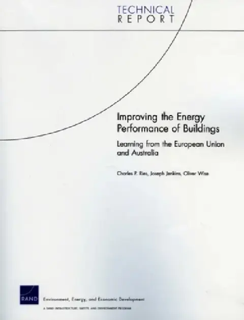 Cover of Improving the Energy Performance of Buildings
