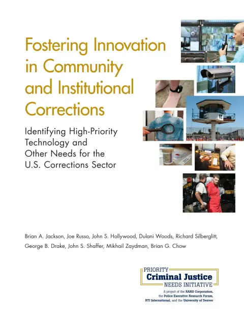 Cover of Fostering Innovation in Community and Institutional Corrections