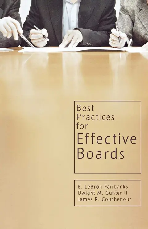 Cover of Best Practices for Effective Boards