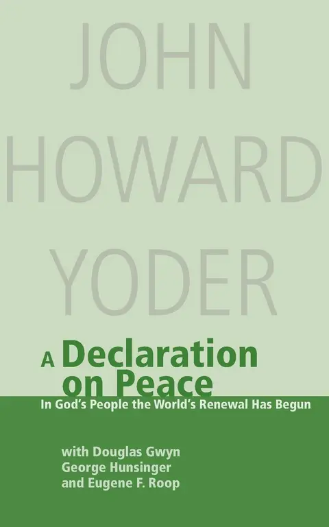 Cover of Declaration on Peace