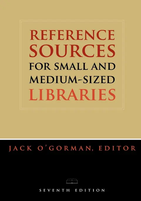 Cover of Reference Sources for Small and Medium-sized Libraries