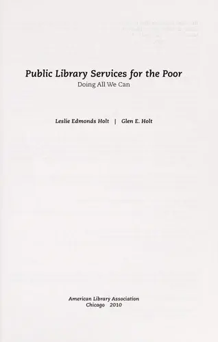 Cover of Public Library Services for the Poor
