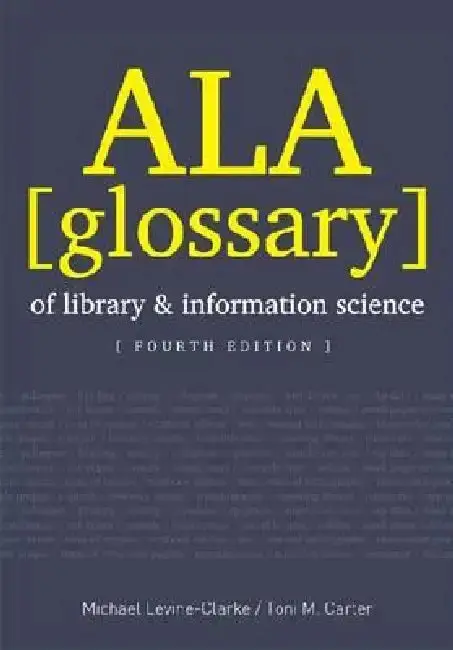 Cover of ALA Glossary of Library and Information Science