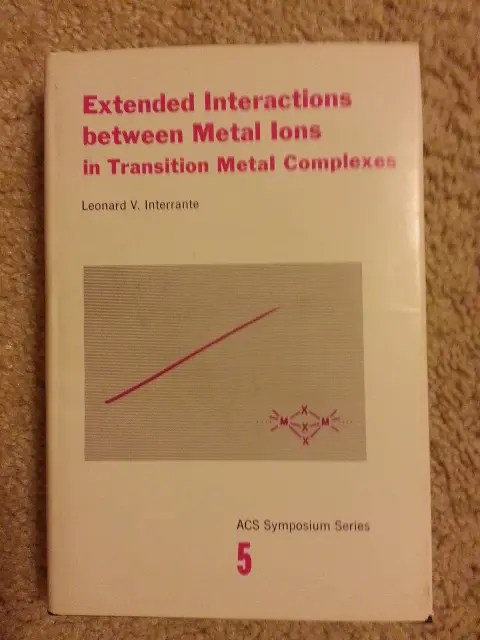 Cover of Extended Interactions Between Metal Ions in Transition Metal Complexes