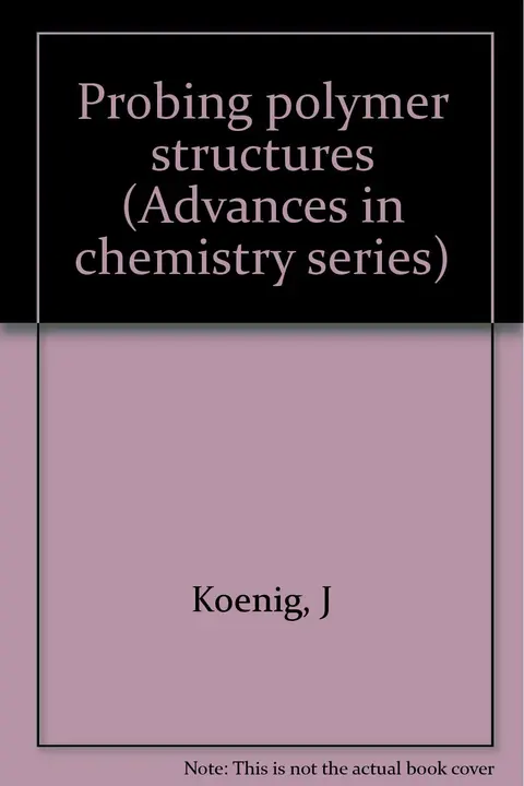 Cover of Probing polymer structures