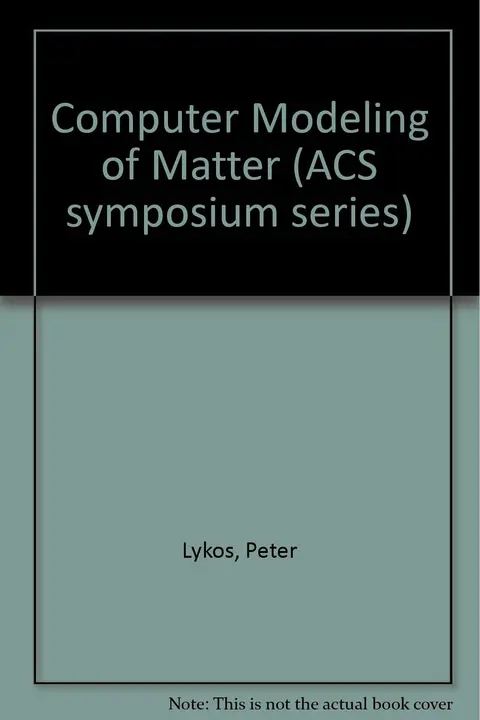 Cover of Computer Modeling of Matter