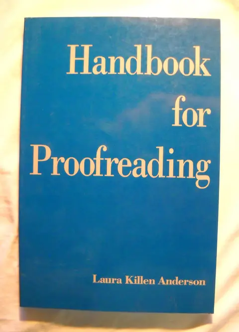 Cover of Handbook for Proofreading