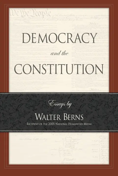 Cover of Democracy and the Constitution