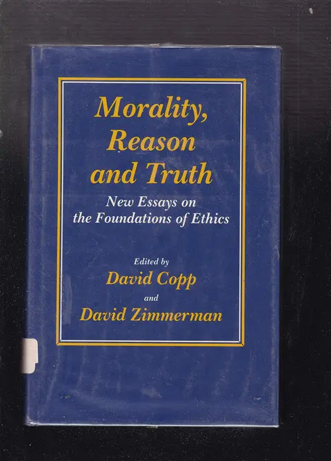 Cover of Morality, Reason and Truth