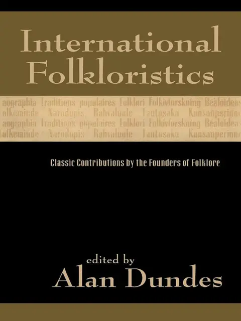 Cover of International Folkloristics