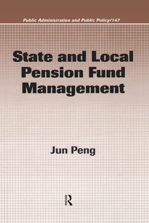 Cover of State and Local Pension Fund Management