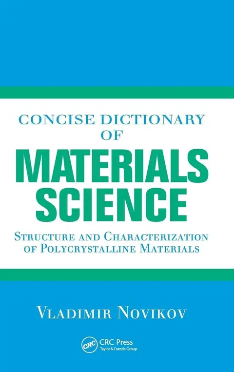 Cover of Concise Dictionary of Materials Science