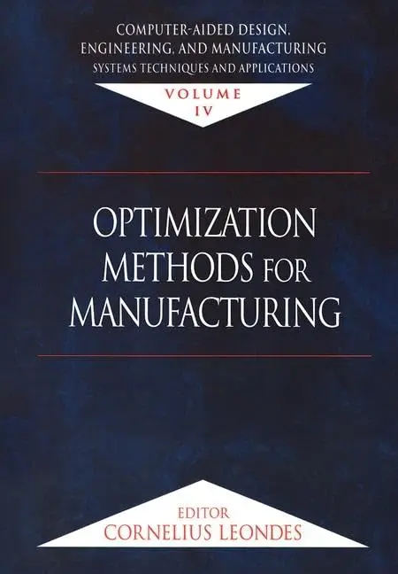 Cover of Optimization Methods for Manufacturing