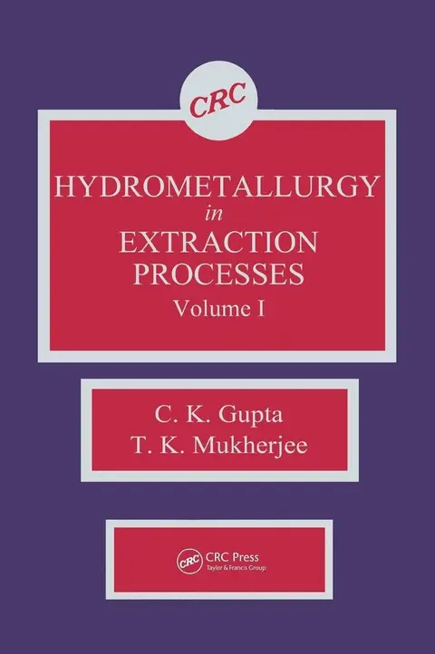 Cover of Hydrometallurgy in Extraction Processes