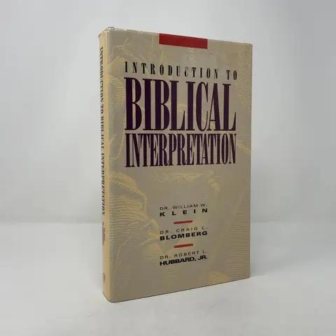 Cover of Introduction to Biblical Interpretation