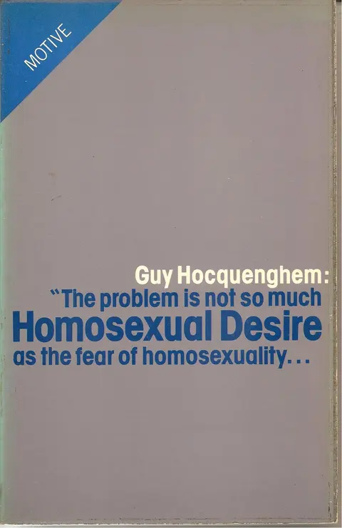 Cover of Homosexual Desire