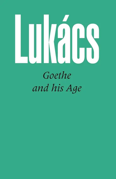 Cover of Goethe and His Age