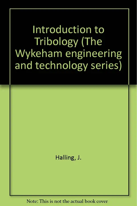 Cover of Introduction to Tribology