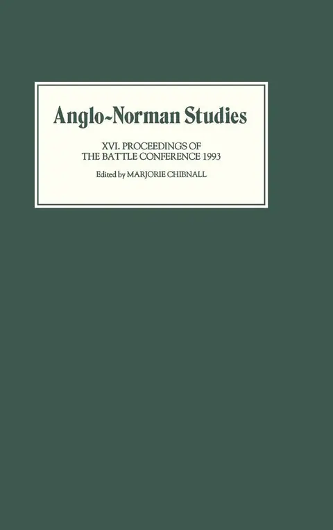 Cover of Anglo-Norman Studies XVI